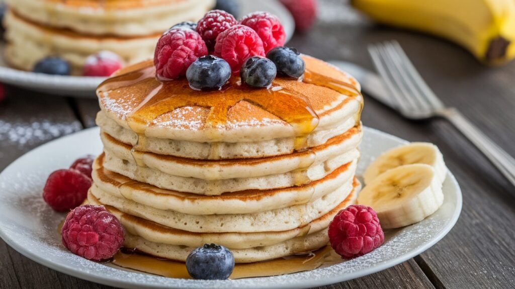 Fluffy Greek Yogurt Pancakes Recipe greek yogurt pancakes