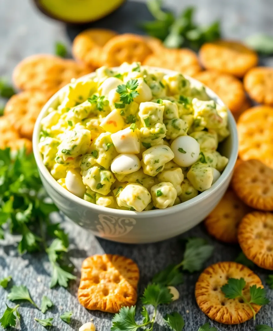 Avocado Egg Salad: The Ultimate Healthy Lunch You'll Crave Every Day! - Avocado Egg Salad with Herbs