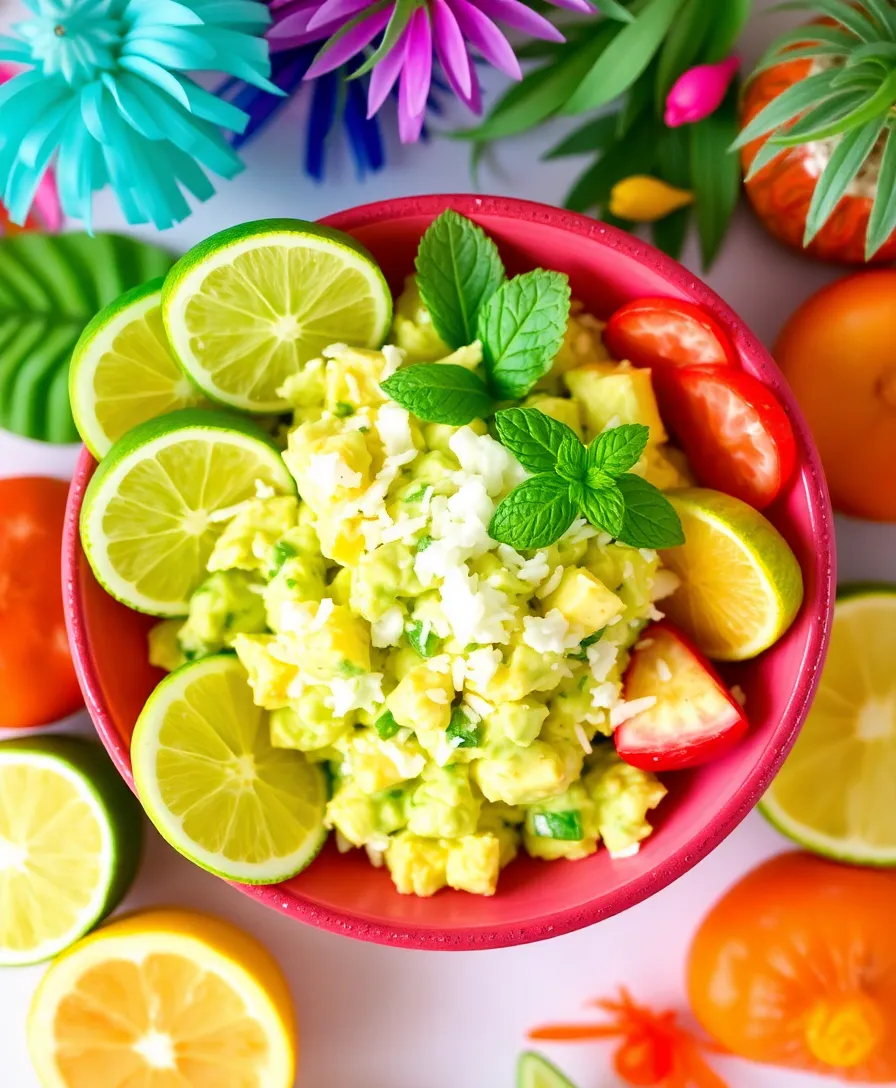 Avocado Egg Salad: The Ultimate Healthy Lunch You'll Crave Every Day! - Avocado Egg Salad with Coconut