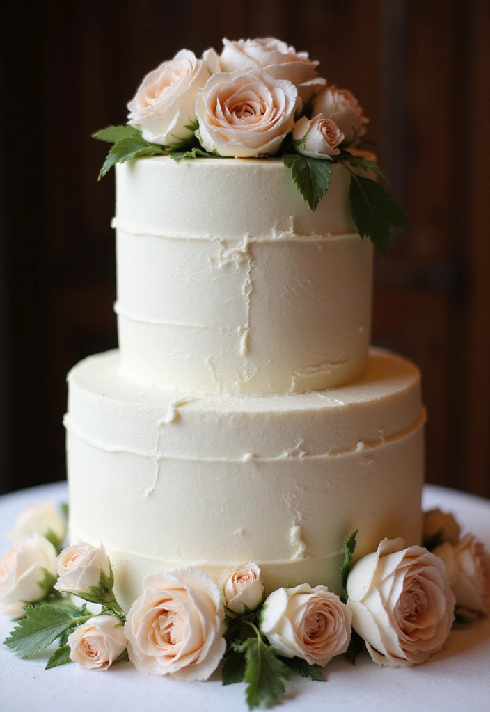 21 Minimalist Wedding Cakes That Will Steal Your Heart (You Won't Believe #12!) - 14. Classic Buttercream