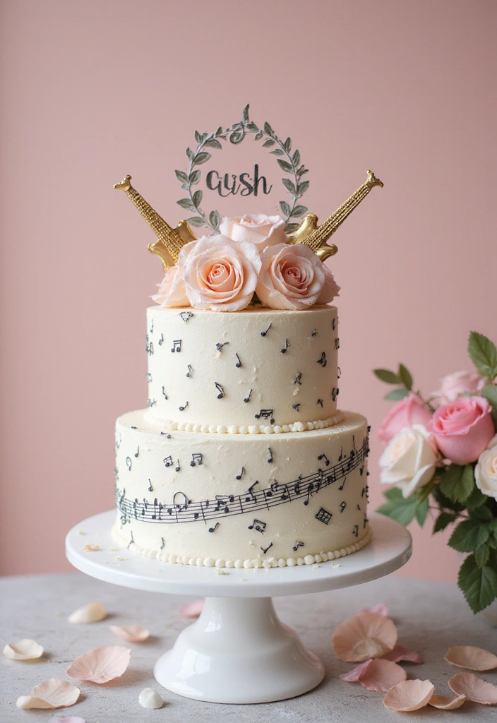 21 Wedding Cake Toppers That Will Steal the Show (You Won't Believe #7!) - 15. Musical Cake Toppers