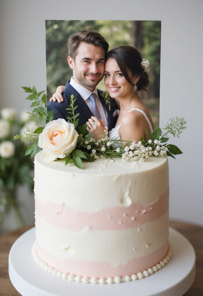 21 Wedding Cake Toppers That Will Steal the Show (You Won't Believe #7!) - 7. Personalized Photo Toppers