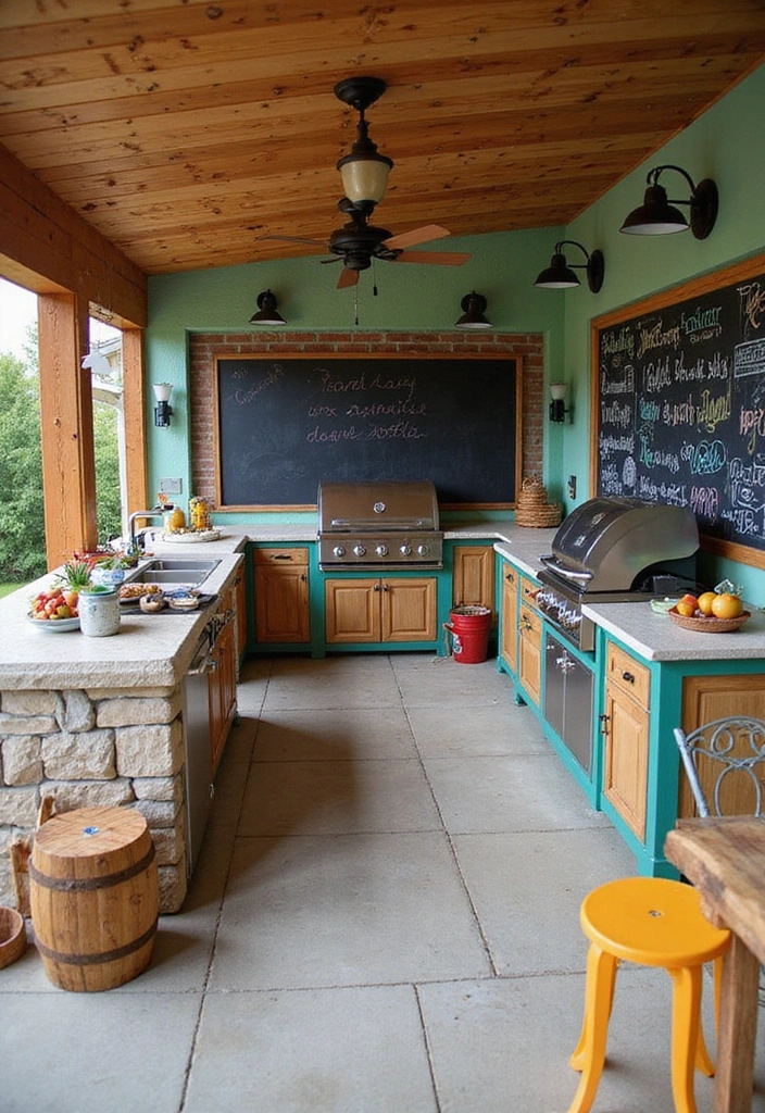 21 Outdoor Kitchen Ideas That'll Make You Want to Host Every Weekend! - 8. Family-Friendly Fun Zone