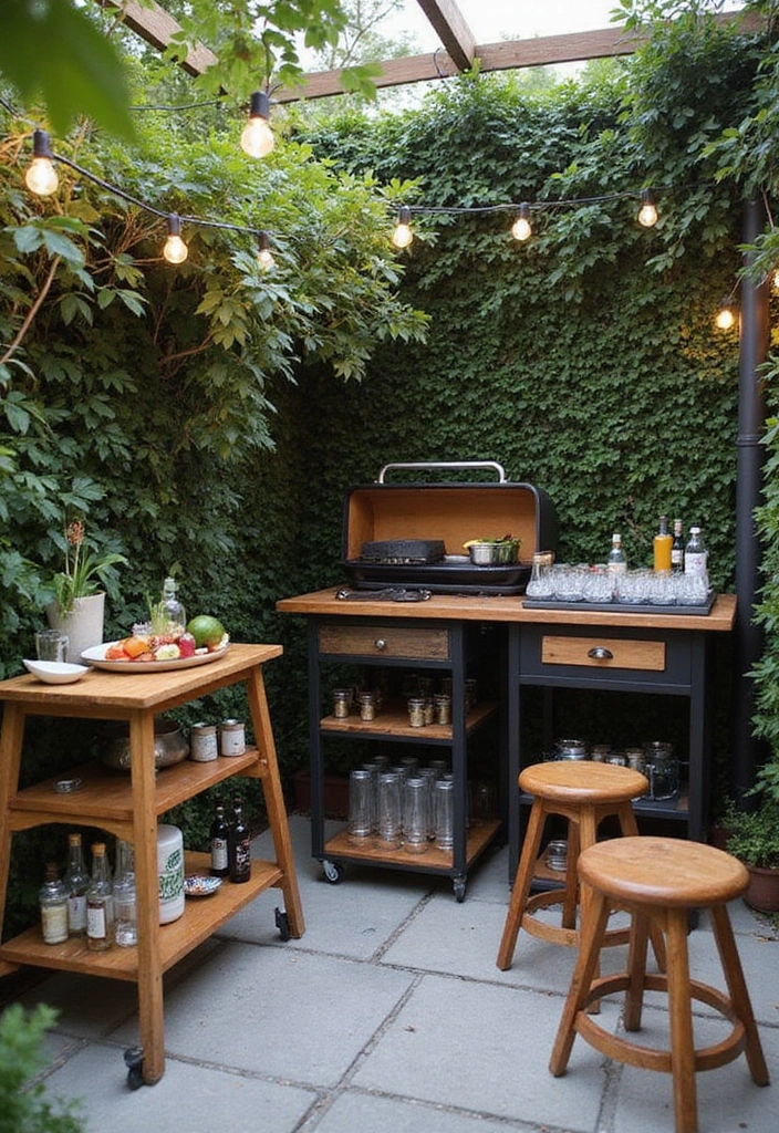 21 Small Outdoor Kitchen Ideas That Will Transform Your Backyard into a Culinary Paradise! - 1. Cozy Corner Grill Station