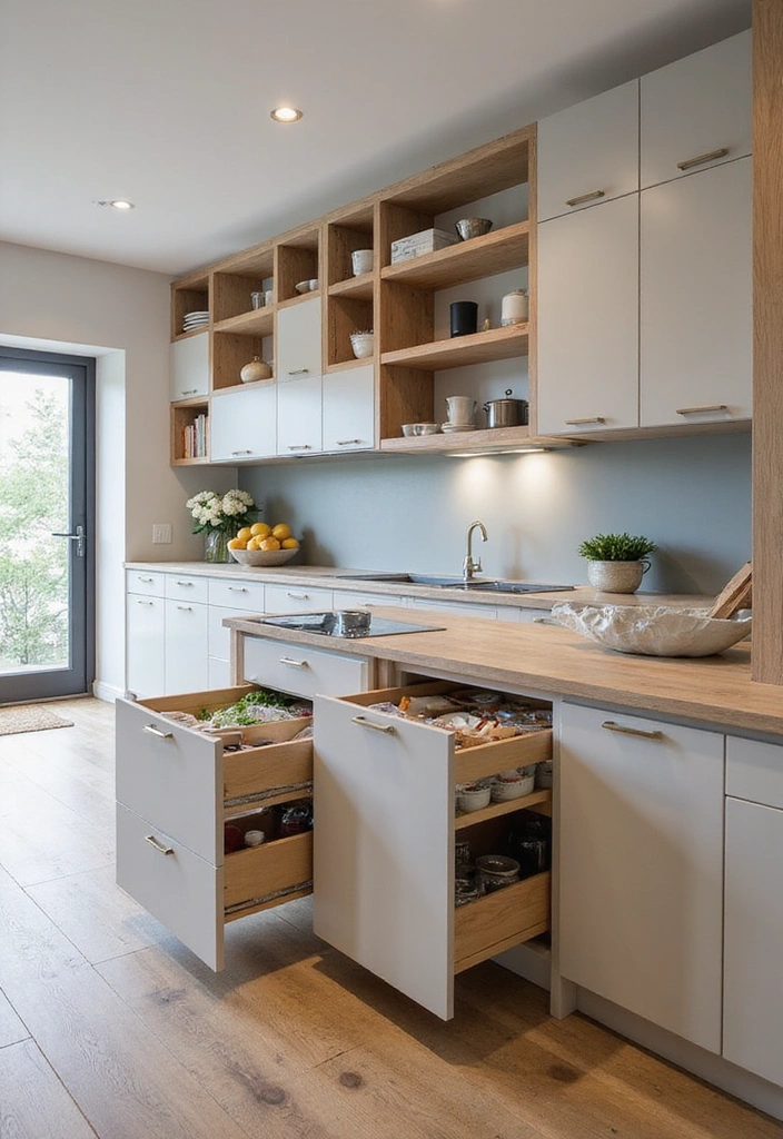 21 Scandi Kitchen Designs That Will Transform Your Cooking Space into a Chic Haven! - 4. Smart Storage Solutions
