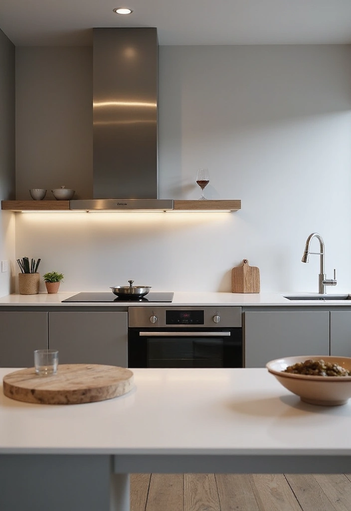 21 Minimalist Kitchen Designs That Will Transform Your Cooking Space! - 12. Integrated Technology