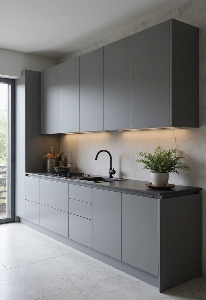 21 Minimalist Kitchen Designs That Will Transform Your Cooking Space! - 10. Monochromatic Designs
