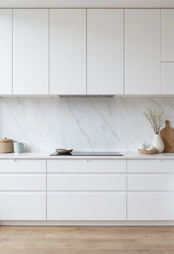 21 Minimalist Kitchen Designs That Will Transform Your Cooking Space! - 14. Seamless Backsplashes