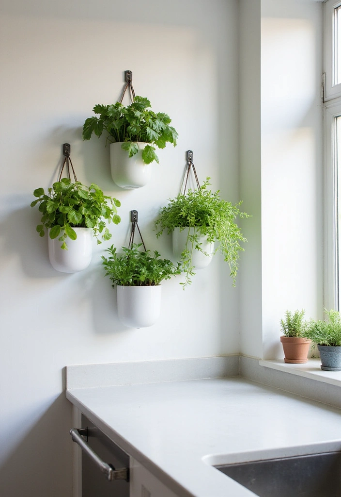 21 Minimalist Kitchen Designs That Will Transform Your Cooking Space! - 8. Incorporating Greenery