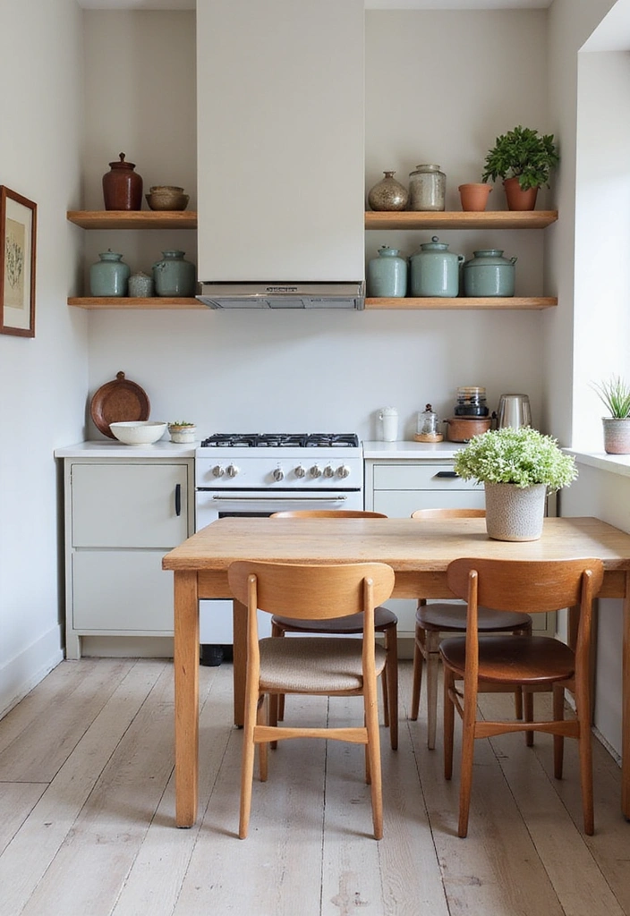 21 Minimalist Kitchen Designs That Will Transform Your Cooking Space! - 11. Vintage Minimalism