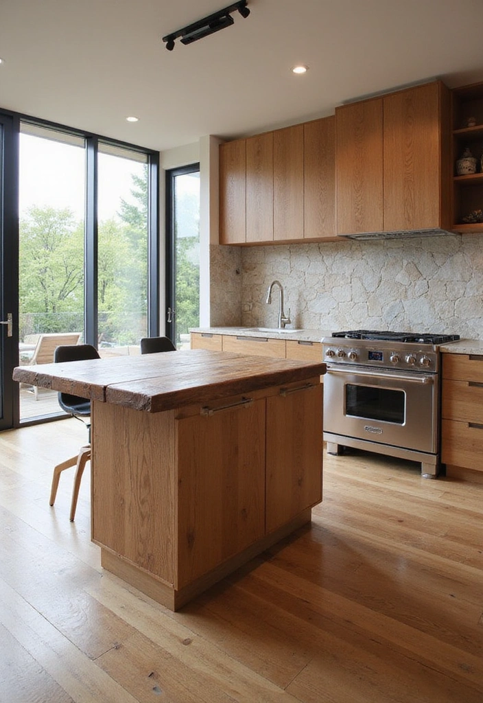 21 Minimalist Kitchen Designs That Will Transform Your Cooking Space! - 4. Natural Materials